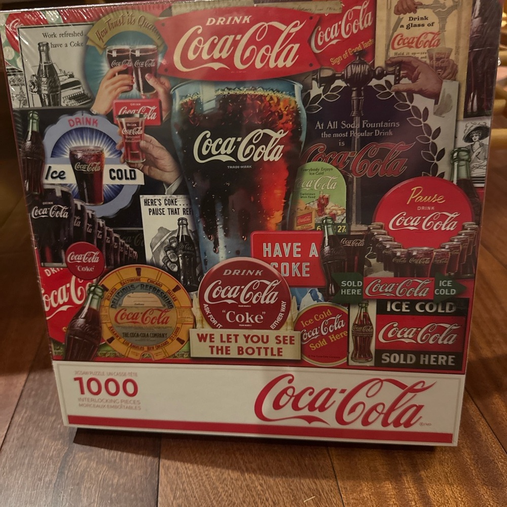 Coca-Cola Vintage Collage Puzzle - Red and White